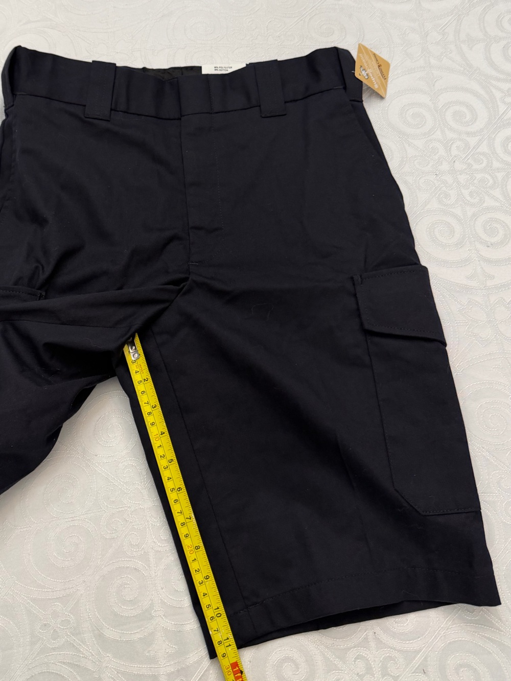 Flying Cross Uniform Navy Blue Cargo Shorts Front Flap Pockets Men 32” Waist - Picture 7 of 10